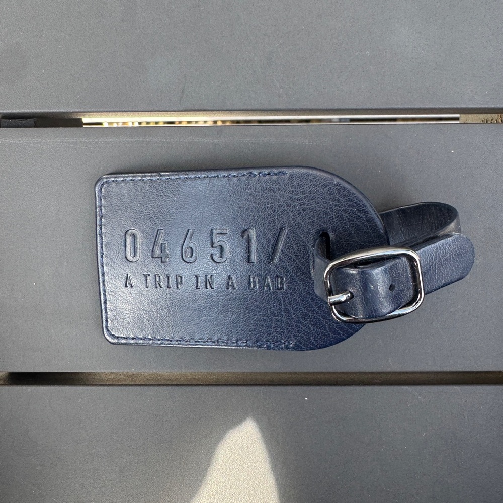 Blue Leather Key Holder